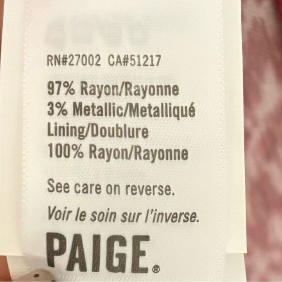 Paige Sandee Day to Night Mini Papaya Multi Pink Dress Size L - Picture 10 of 10